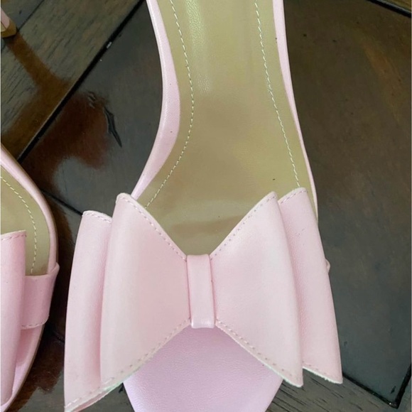 Pink Bow Heels Sandals 8.5 - Picture 4 of 10